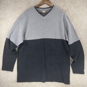 VTG Murano Cotton Sweater Shirt XL Two Tone Y2K Skater Grunge Punk Baggy *Stain